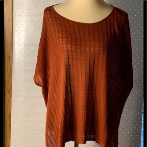 Eileen Fisher Rust Oversize Top XL